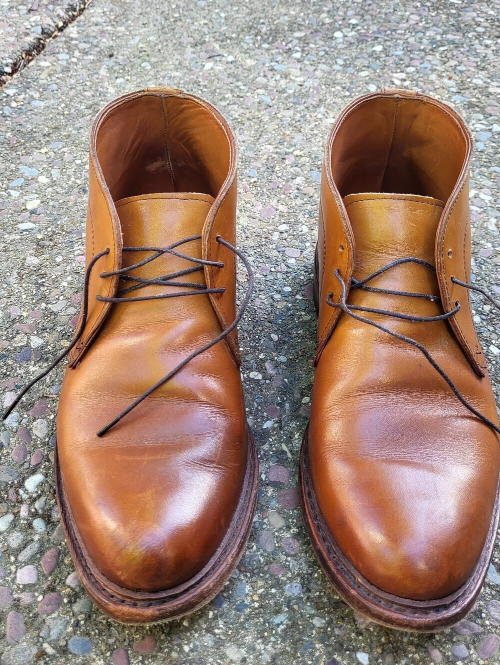 Allen Edmonds Men's 8 Brown Leather Chukka Ankle Boots Williamsburg